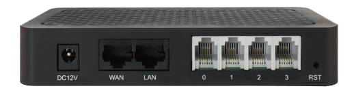 Dinstar DAG1000-4S 4 Port FXS Analog VoIP Gateway for Fax Machines / Analog Phones