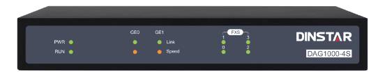 Dinstar DAG1000-4S(GE) 4 Port FXS Analog VoIP Gateway for Fax Machines/ Analog Phones