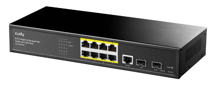 Cudy GS2008PS2 8-Port  Managed Gigabit POE+ Layer 2 Switch