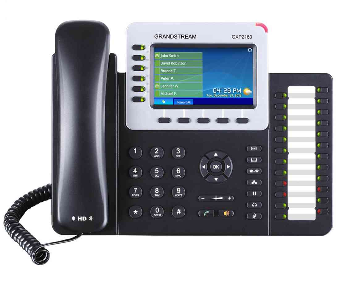 Grandstream GXP2160 High End 6-line Color Giga IP Phone with Bluetooth